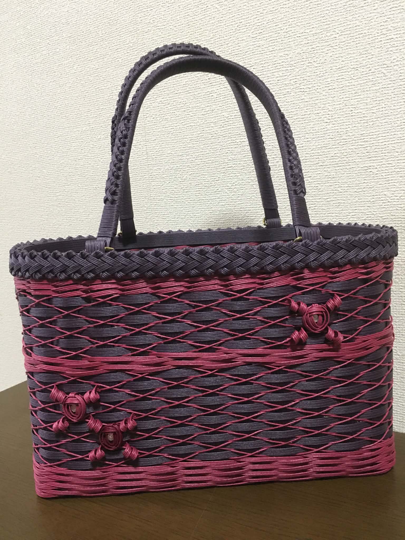 お出かけ用カゴバッグ