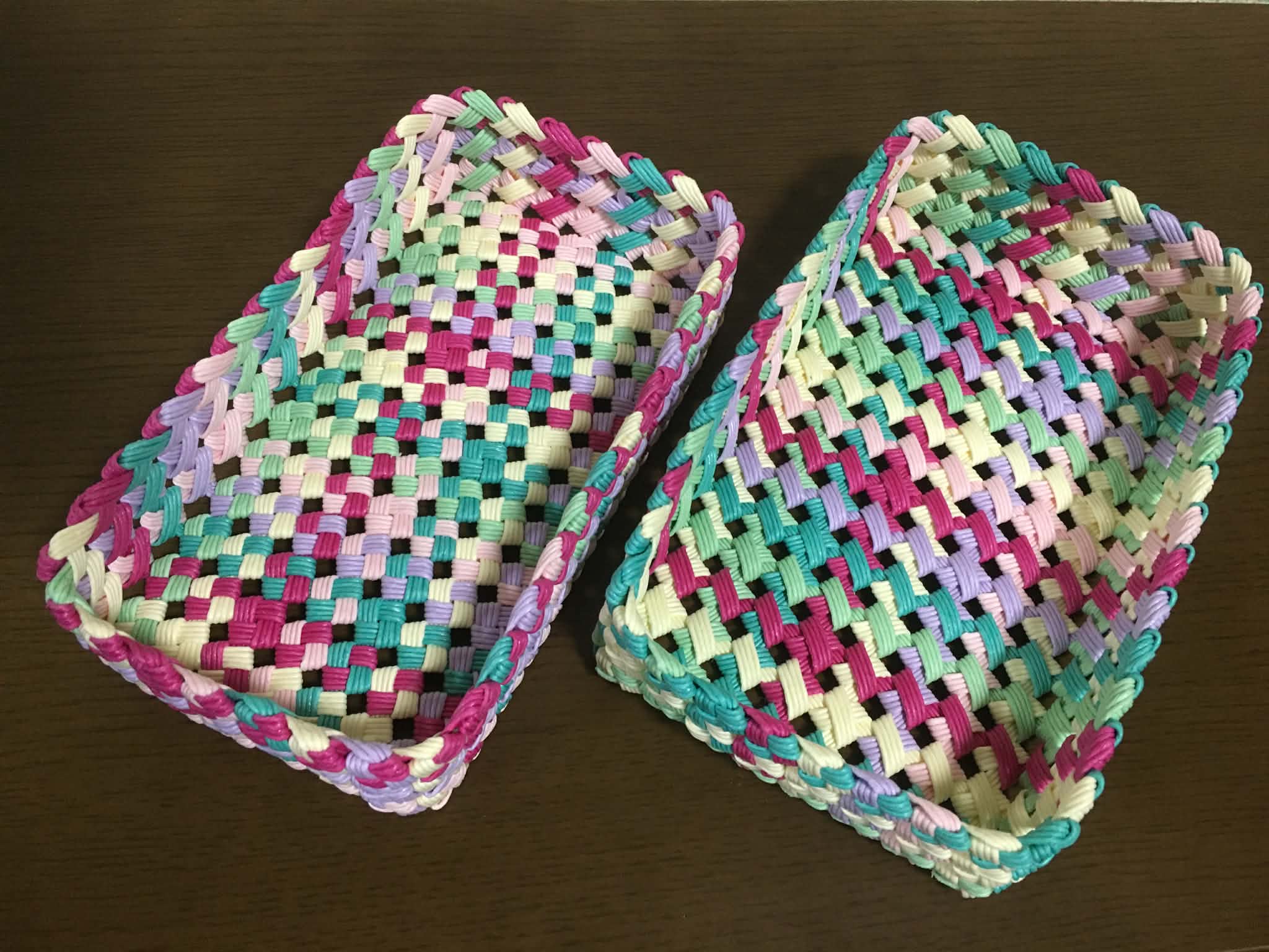 四つだたみ編み